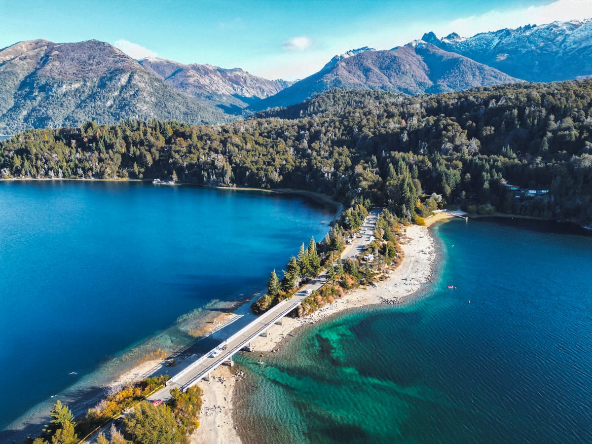 Bariloche Circuito Chico mit Drohne