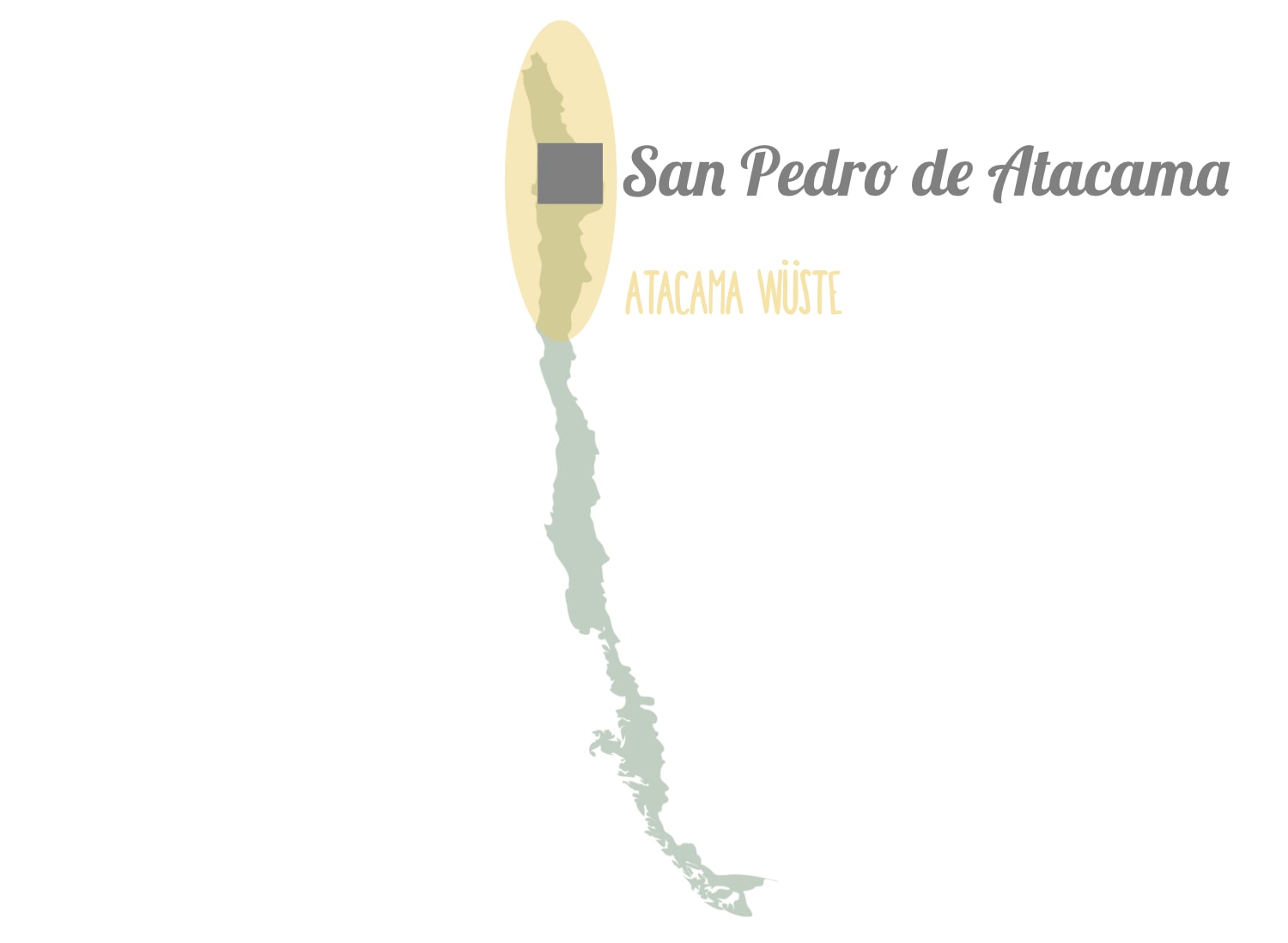 Atacama Wüste: Karte