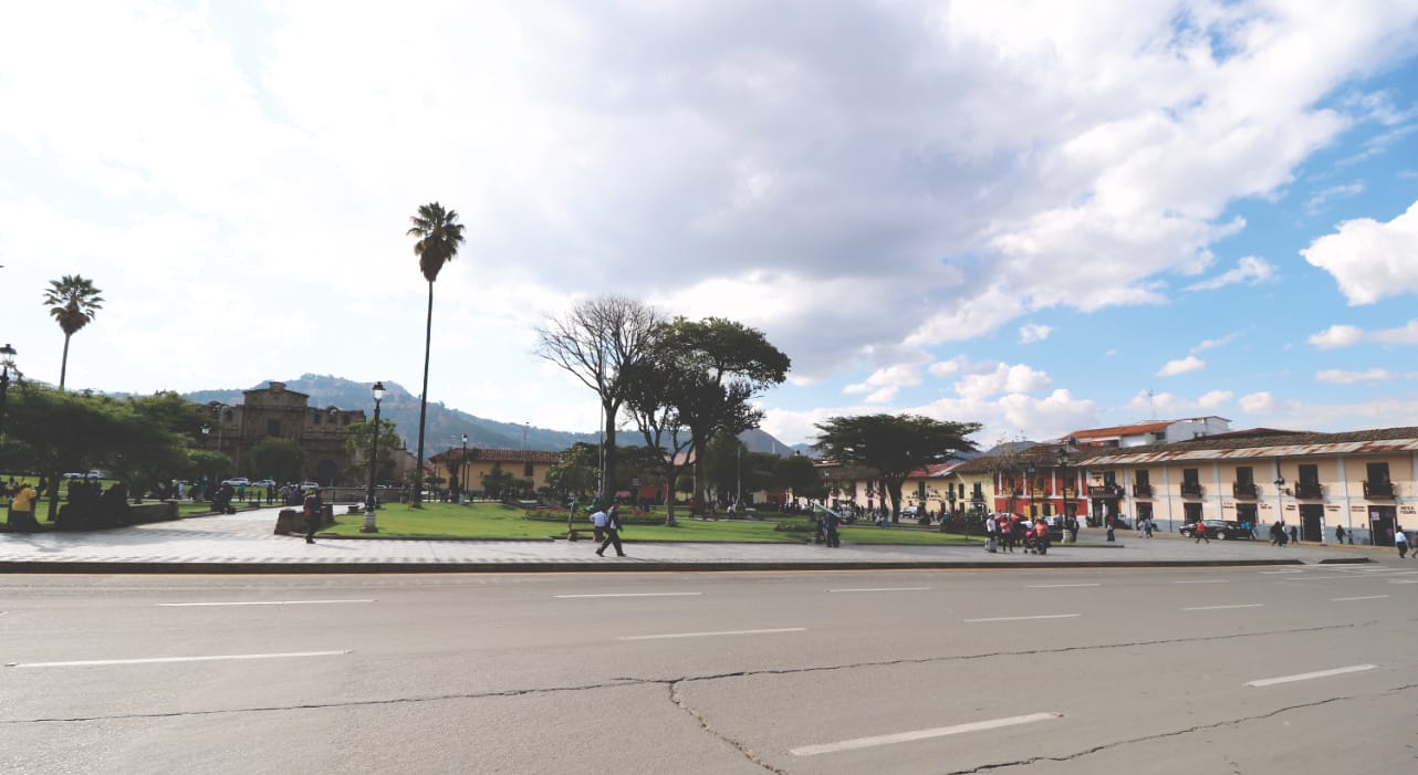 Plaza de Armas in Cajamarca