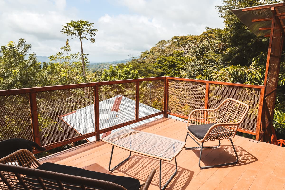 Costa Rica - Unterkunft/Hotel - Casa Mango - Terrasse