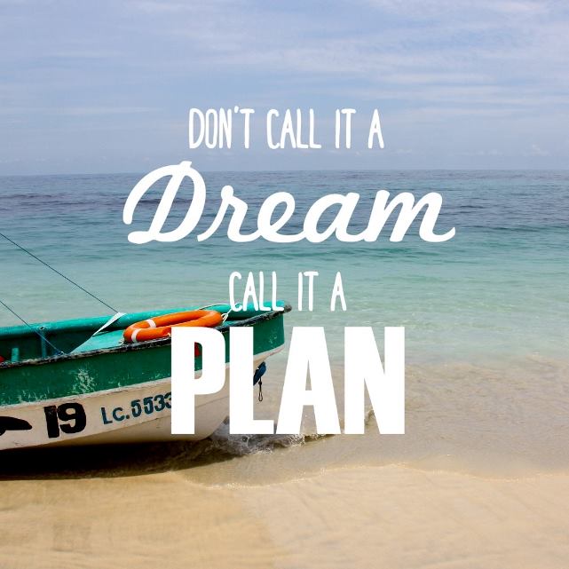 Weltreise planen: Entscheidung - Dont call it a dream call it a plan