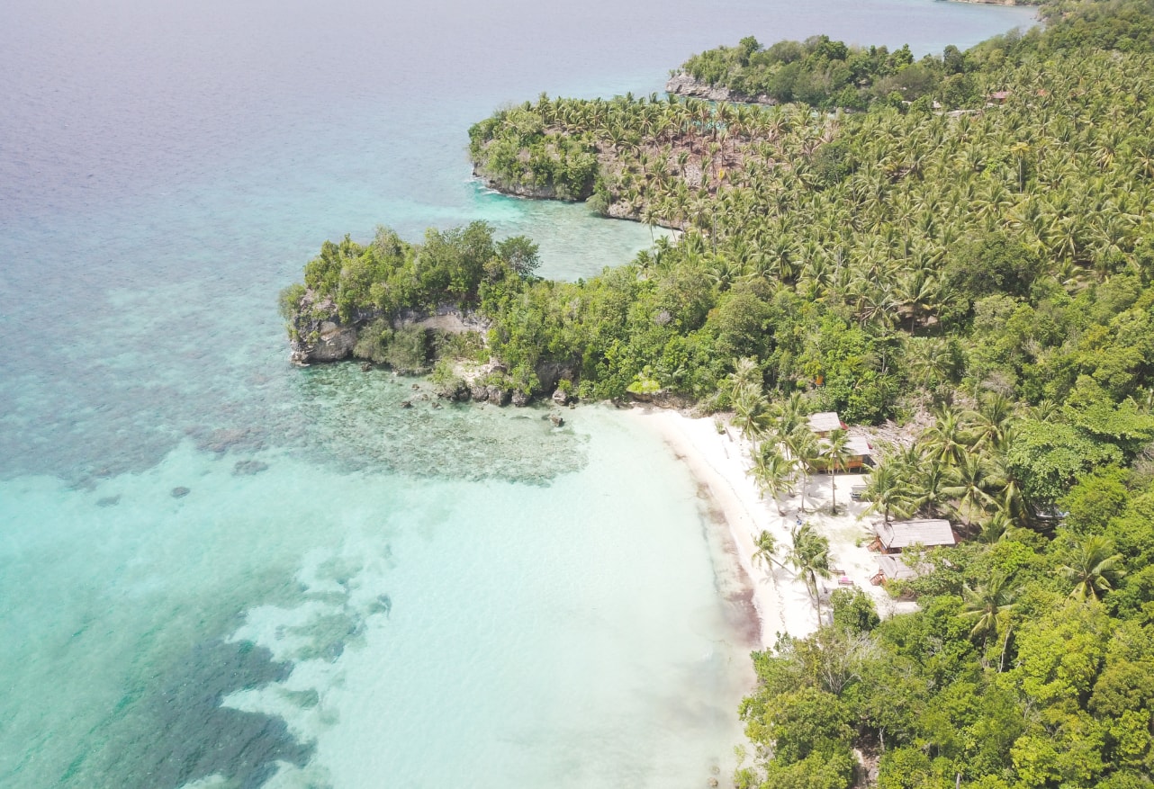 Einsame Insel auf Sulawesi