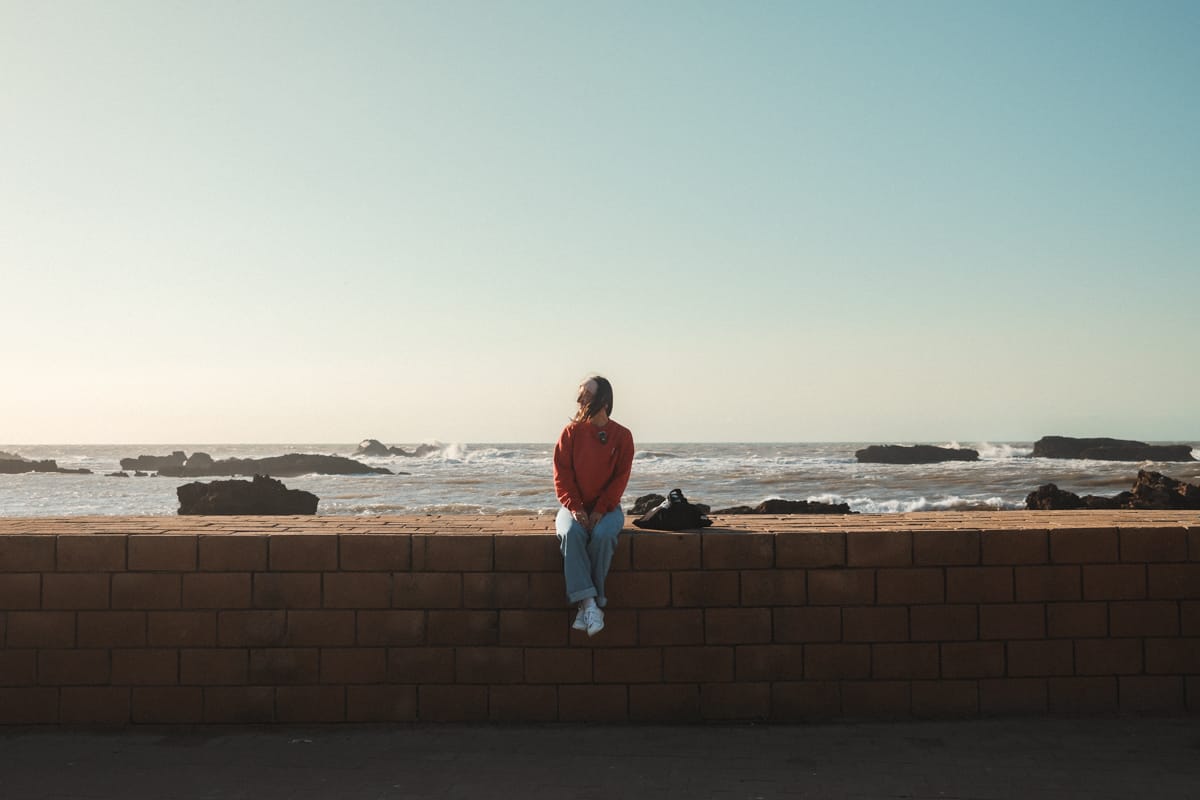 Essaouira - Moulay Hassan Platz Mauer Essaouira - Moulay Hassan Platz Mauer