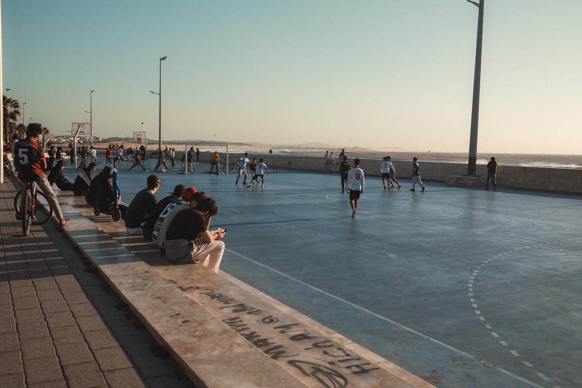 Essaouira - Sportplatz an Promenade