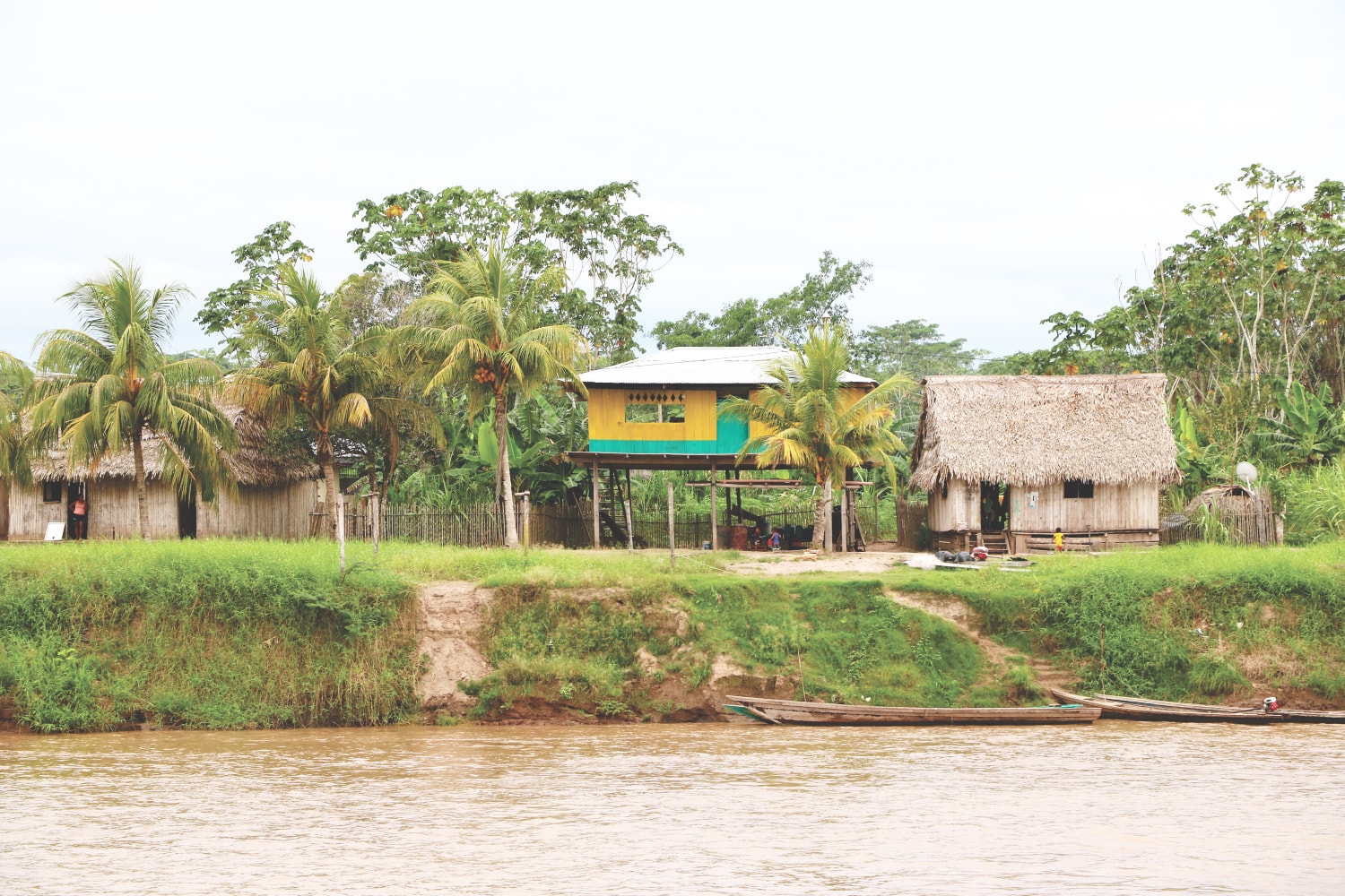 Dorf im Amazonasgebiet