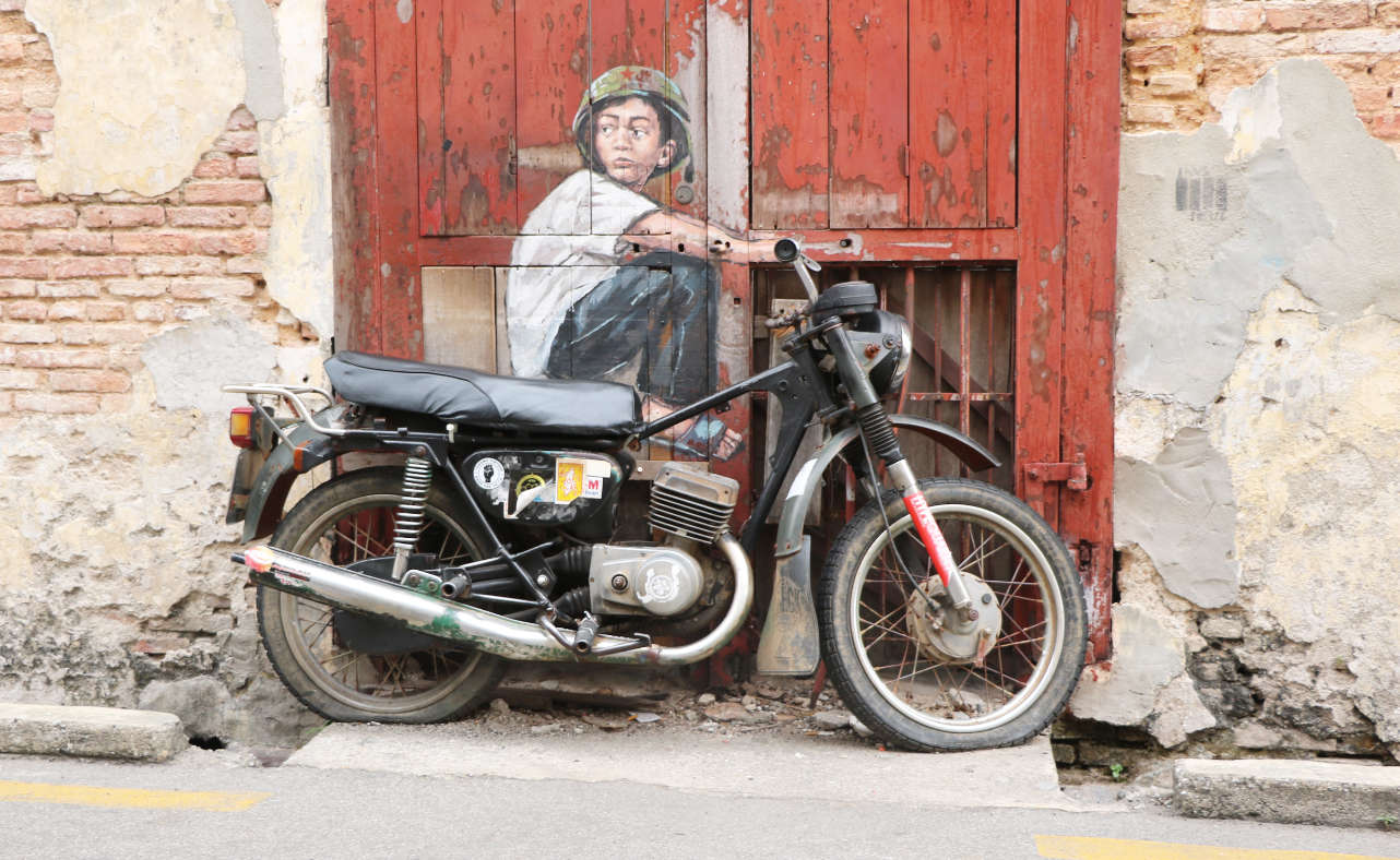 Reisebericht: George Town Streetart Motorrad