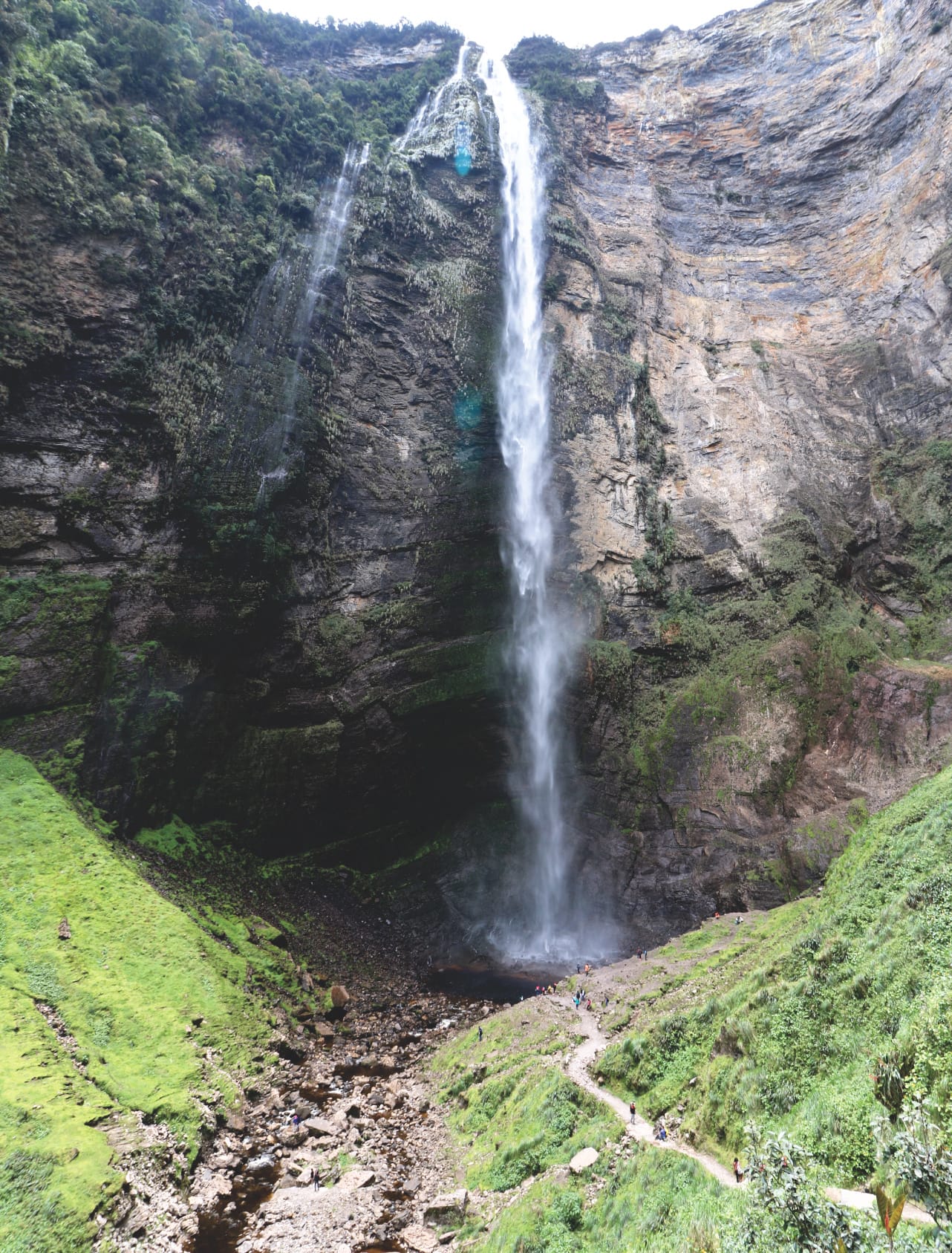 Ausblick auf den Gocta Wasserfall