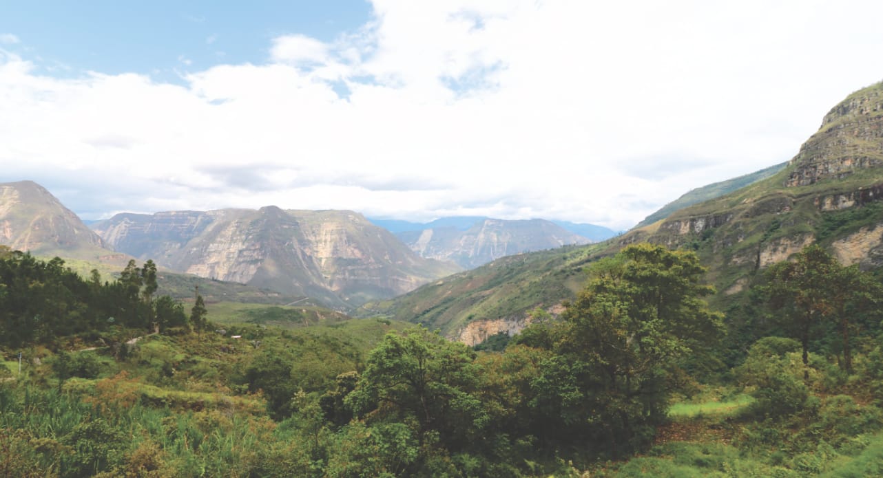 Umgebung zum Gocta Wasserfall in Peru