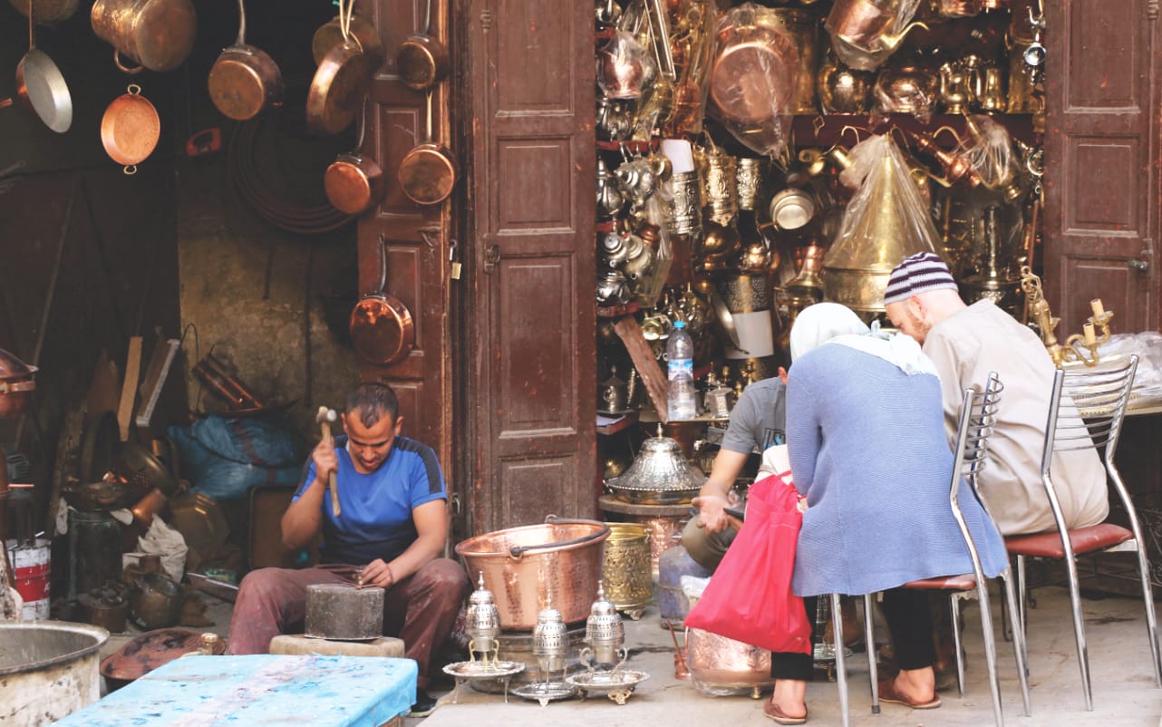 Handwerkerviertel in der Medina von Fes
