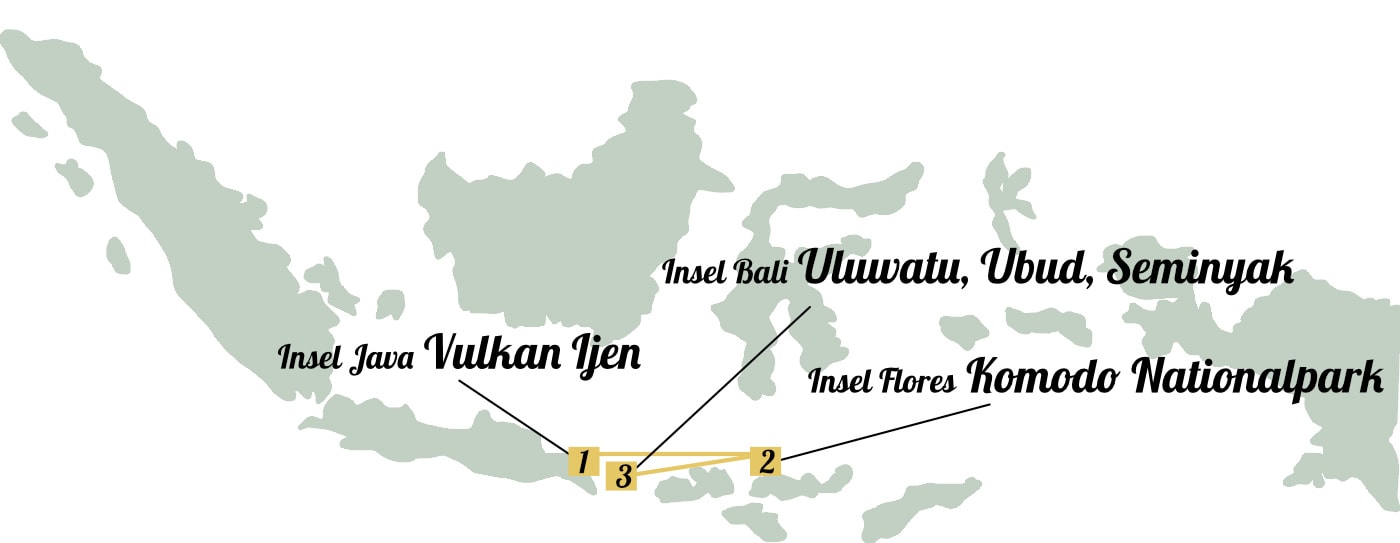 Indonesien Rundreise 4 Wochen: Route & Kosten