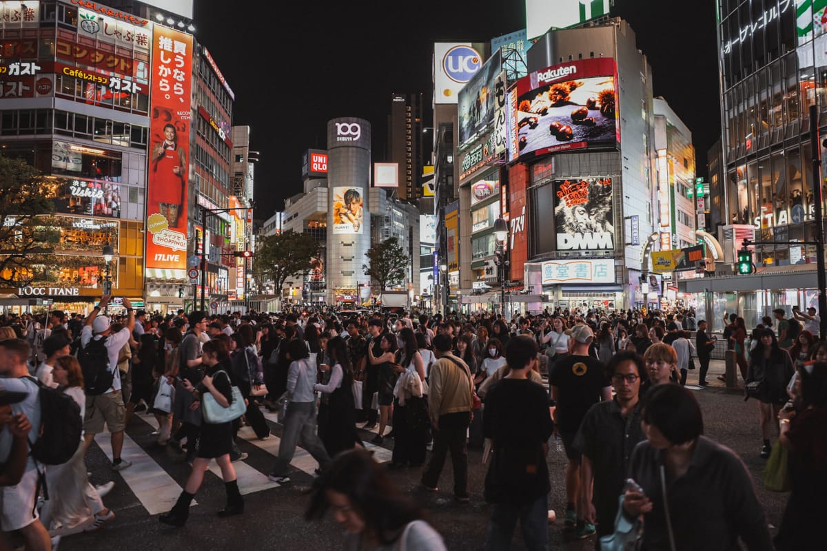 Japan Sehenswürdigkeiten - Tokyo - Shibuya Crossing