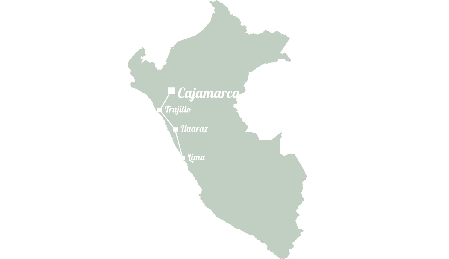 Karte: Cajamarca in Peru