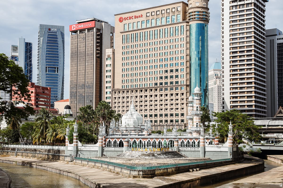 Kuala Lumpur - Sehenswürdigkeiten - Moschee Jamek Sultan Abdul Samad