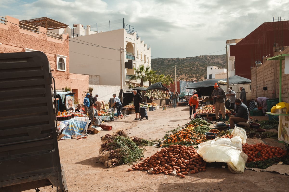 Wochenmarkt in Tamraght