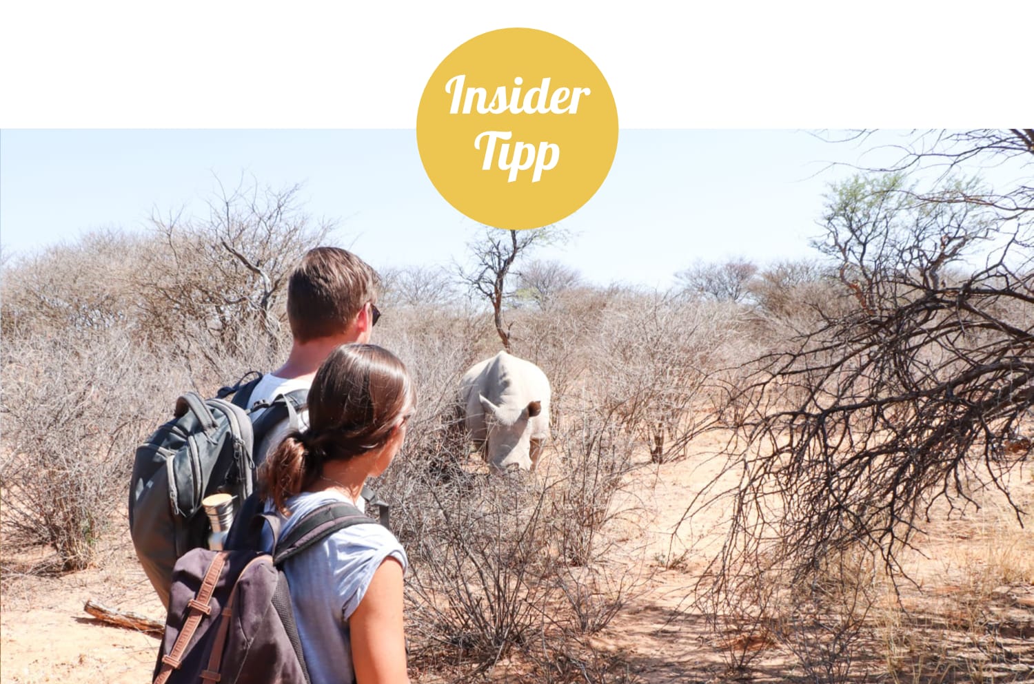 Namibia: Sehenswürdigkeiten Insidertipp - Waterberg Rhino Trekking