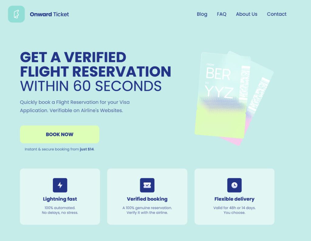 Onward Ticket • Einreise ohne Weiterreiseticket oder Rückflug