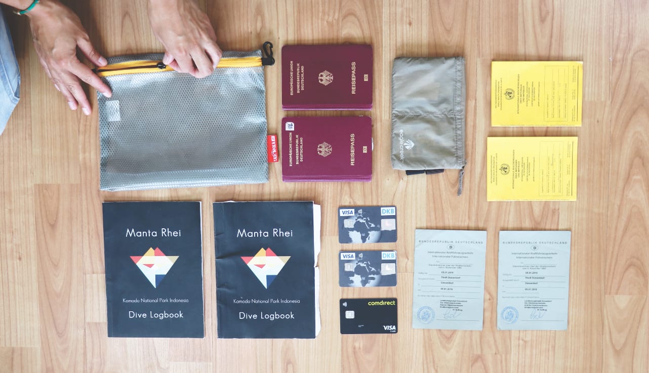Packliste für Weltreise: Dokumente