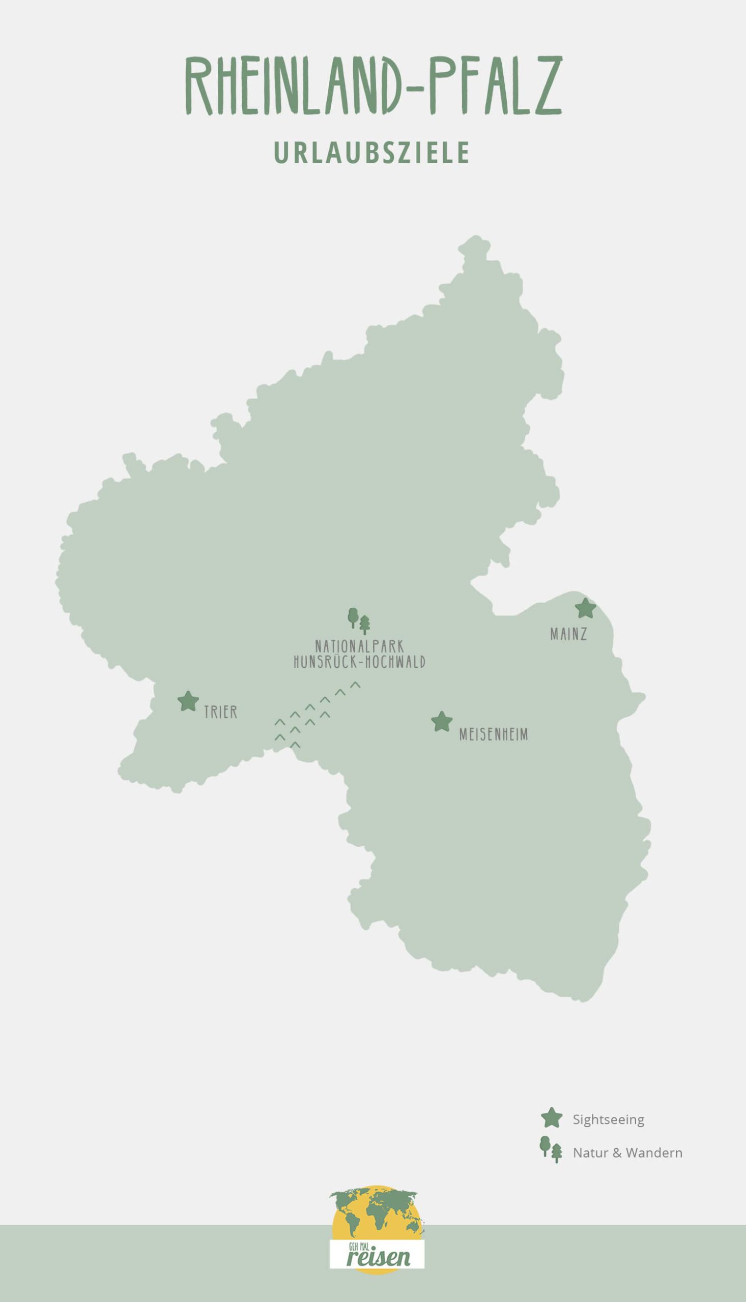 Rheinland-Pfalz - Ausflugsziel & Sehenswürdigkeiten - Karte