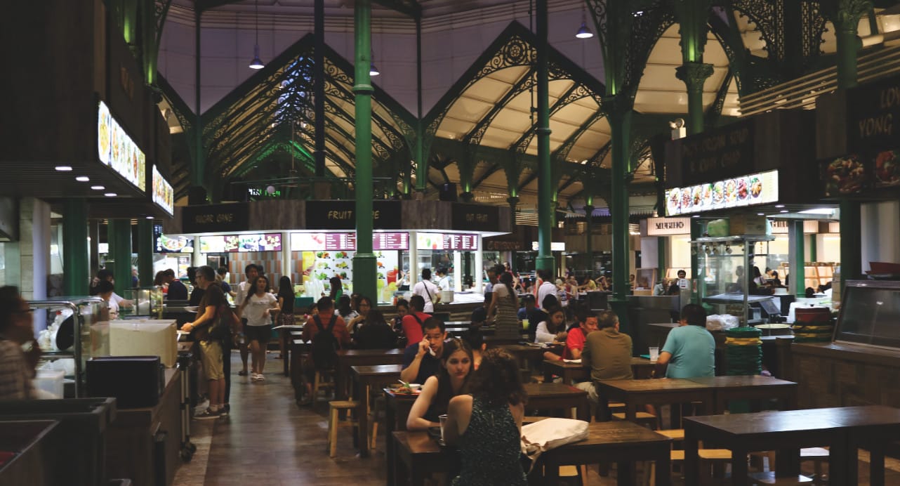 Food Court in Singapur