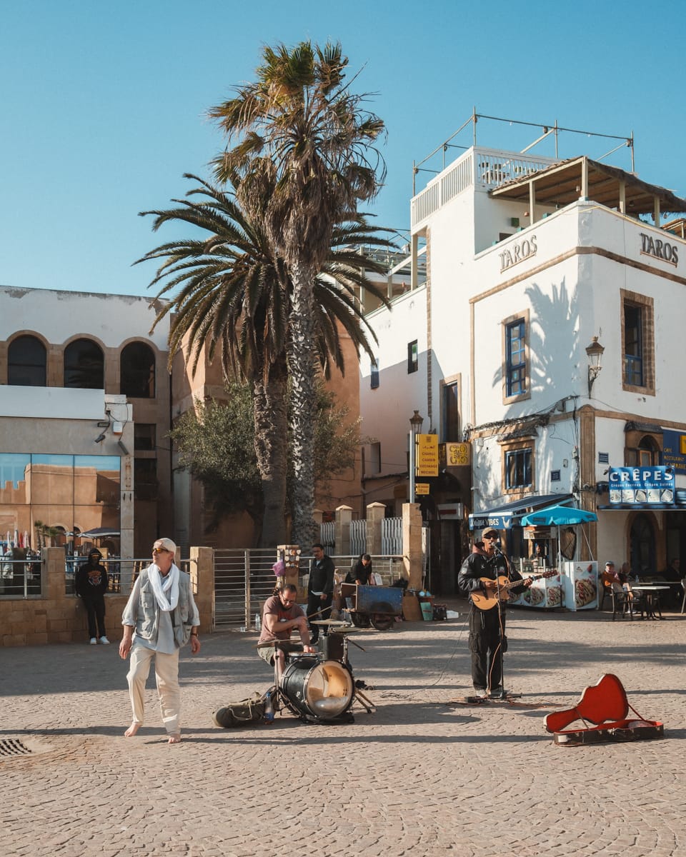 Musiker am Moulay Hassan Platz