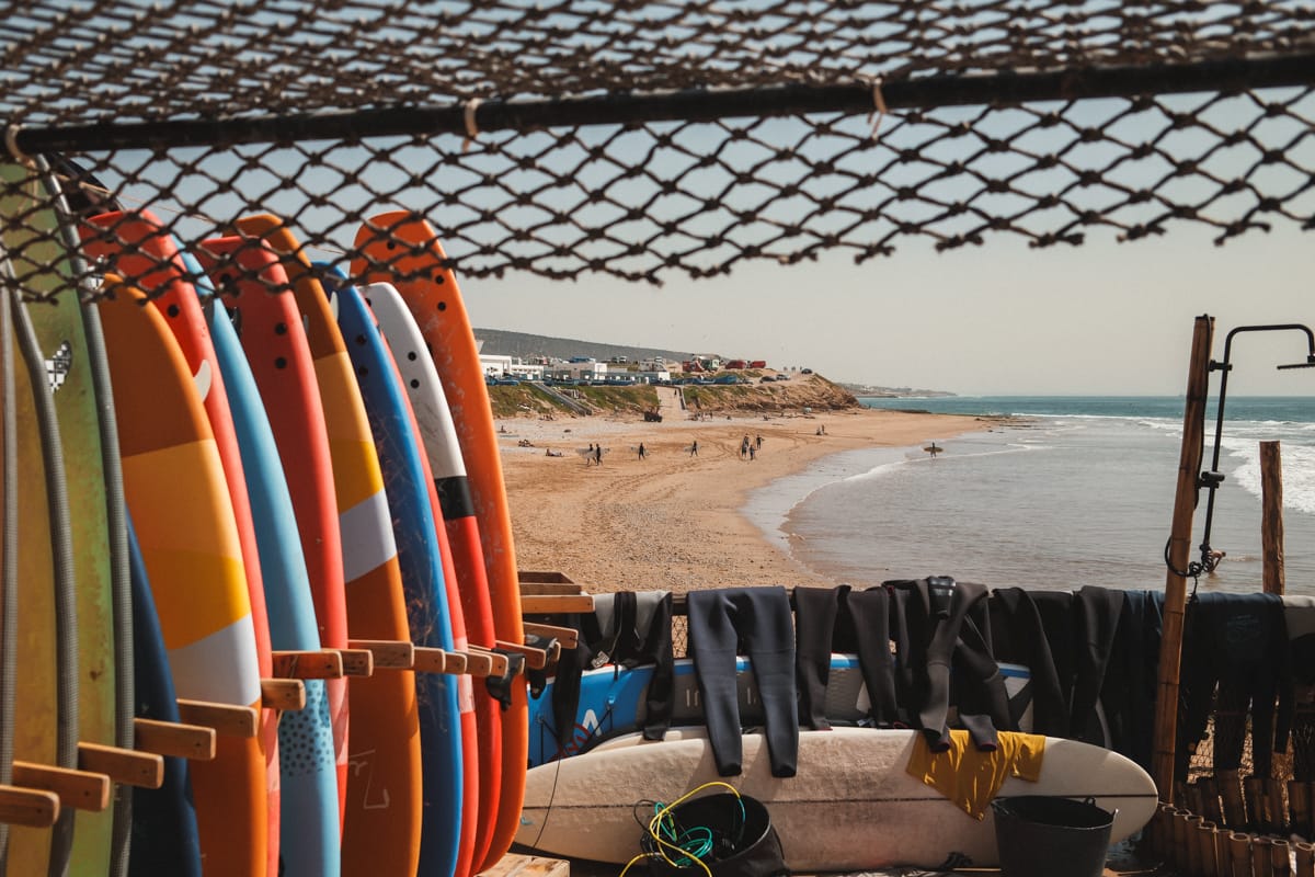 Surfschule am Strand von Tamraght