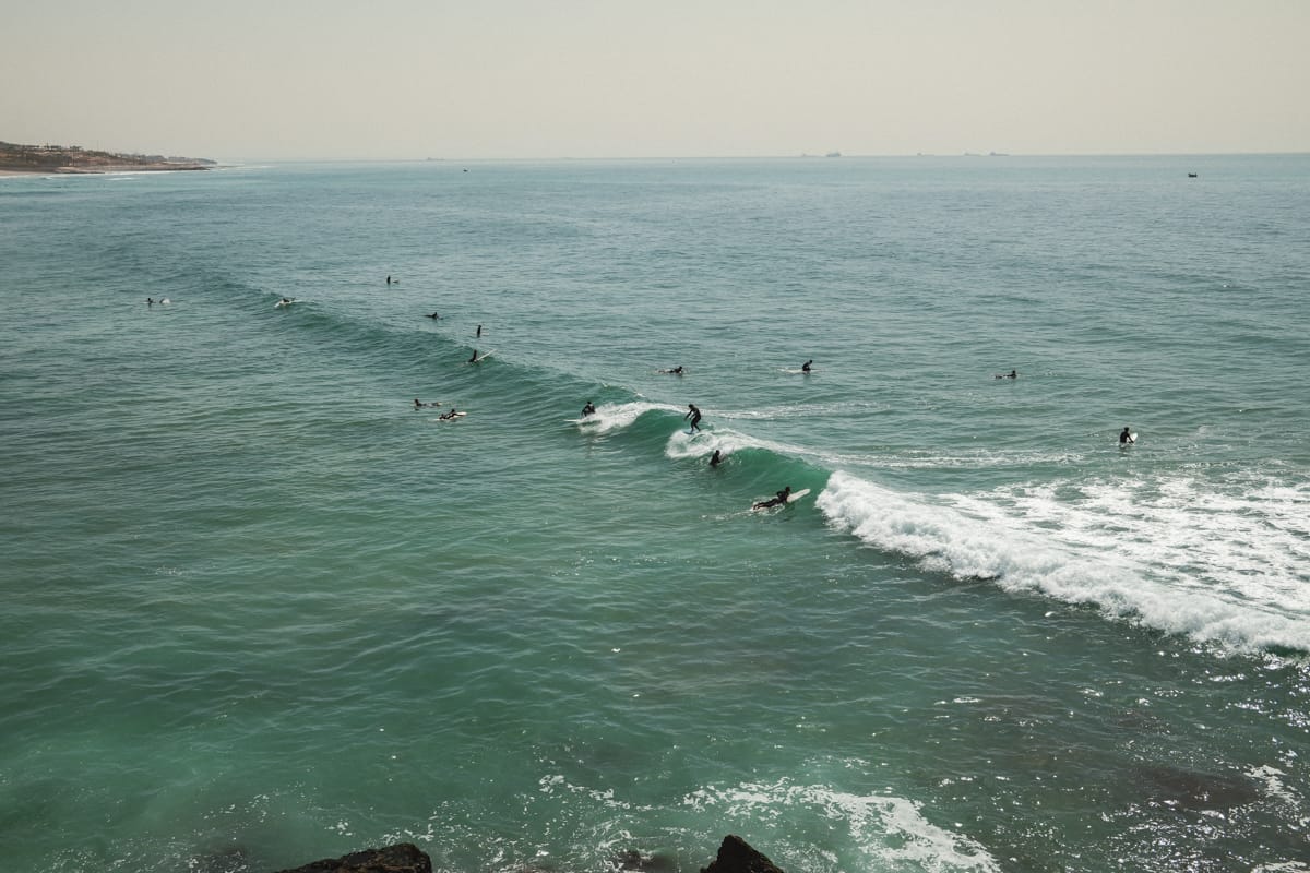 Surfen am Banana Point in Tamraght