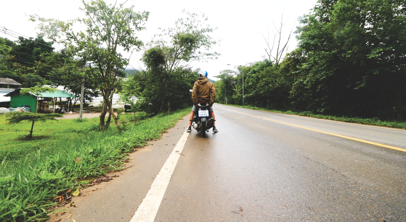 Moped fahren in Thailand