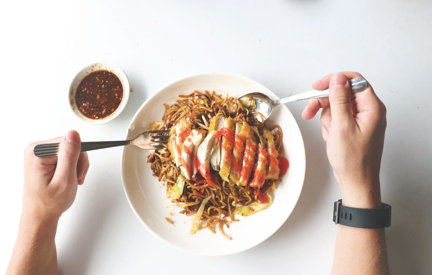 Typisches Essen in Malaysia - Mee Goreng Ayam