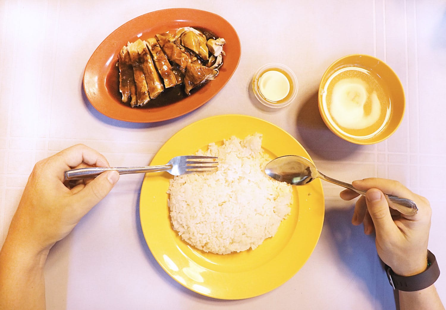Typisches Essen in Malaysia - Nasi Ayam
