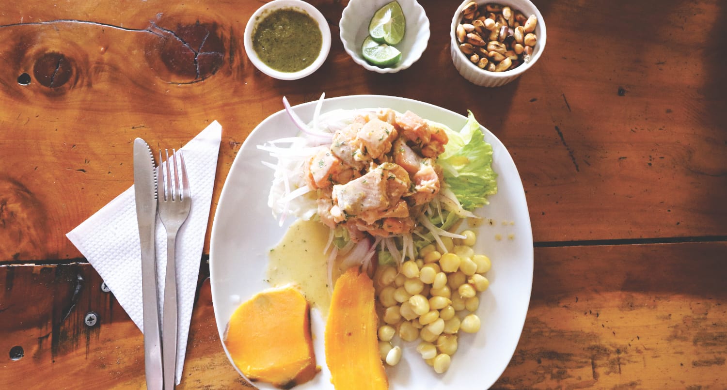 Typisches Gericht in Peru: Ceviche