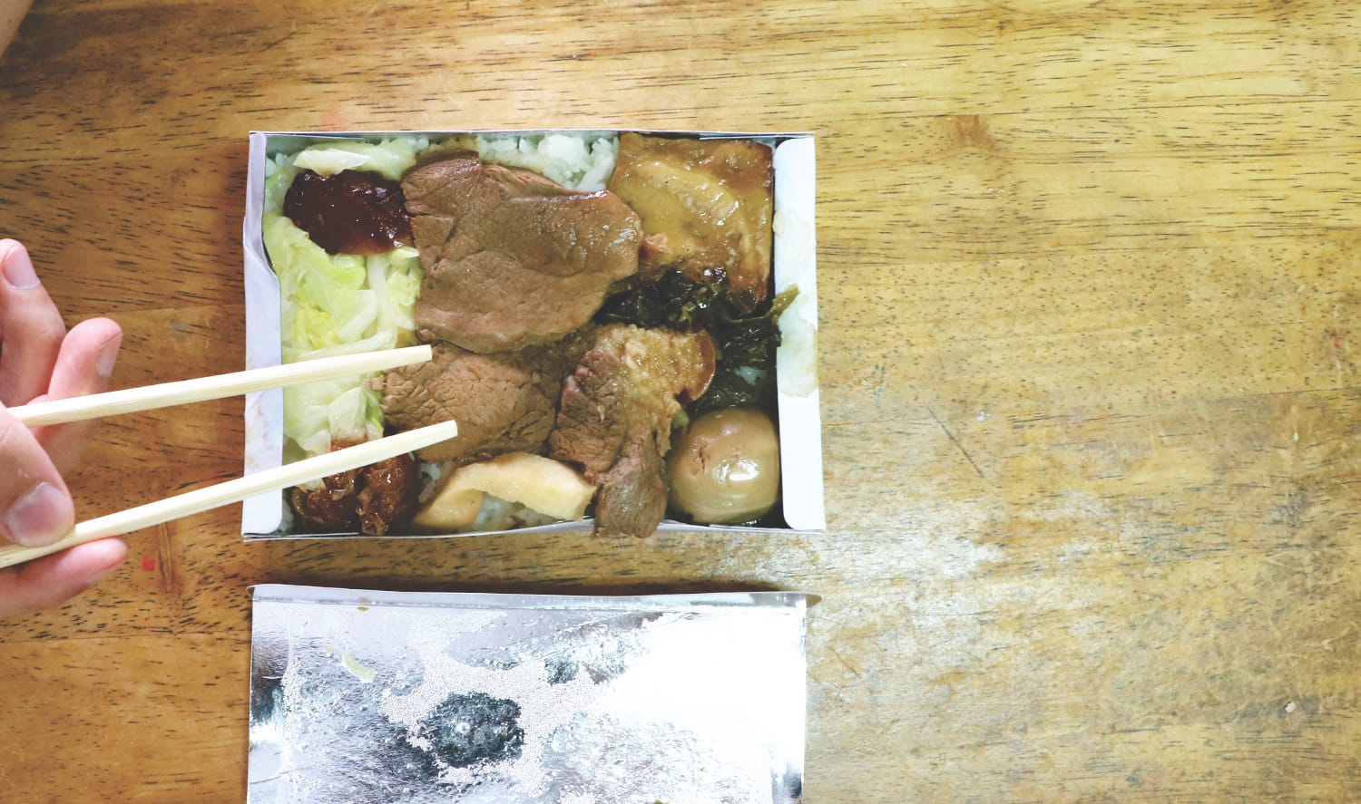 Typisches Essen in Taiwan - Lunch Box