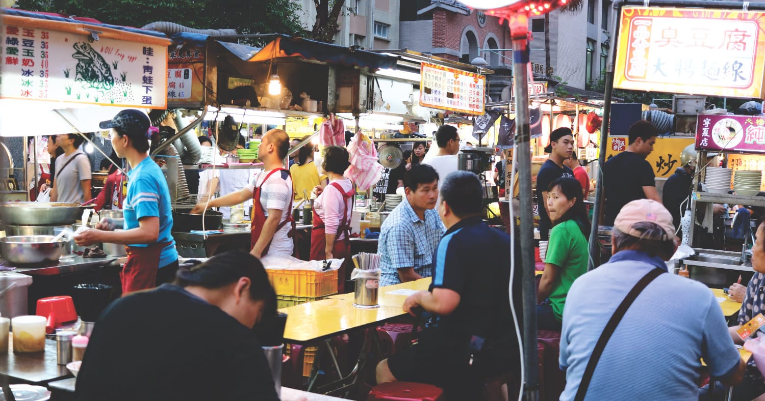 Typisches Essen in Taiwan - Nachtmarkt