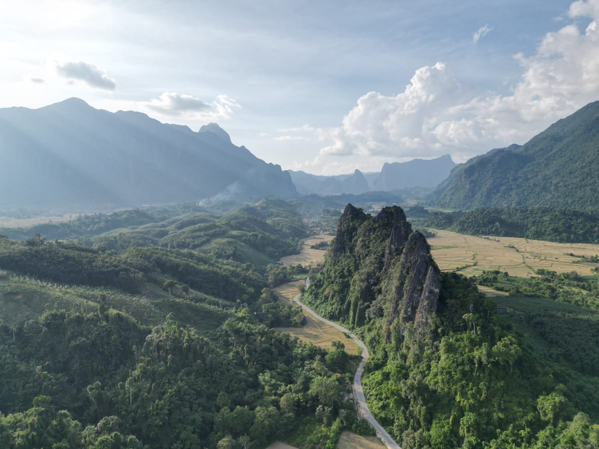 Vang Vieng - Landschaft auf dem Loop