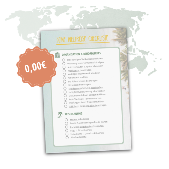 Weltreise Checkliste
