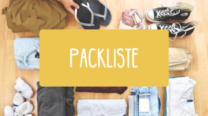 Weltreise Blog: Packliste